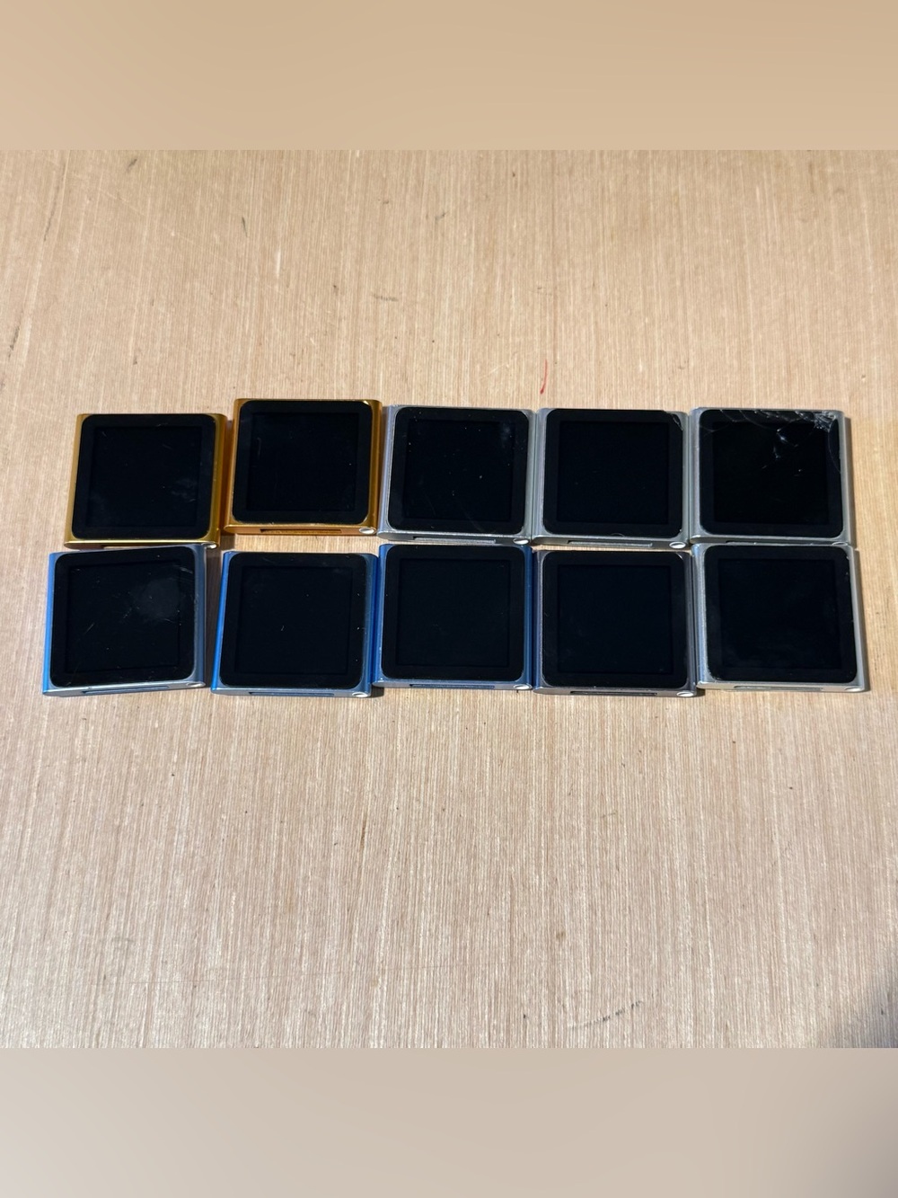 Lot of 10 Apple iPod Nano 6thGen A:1366 BROKEN Need New Batteries “Parts/Repair”